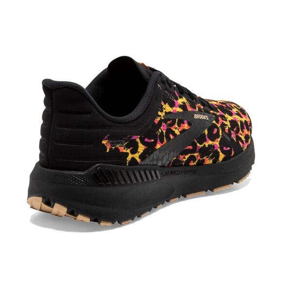 Brooks Launch 9 Wild Women's Size 6.5 Running Shoes Cheetah Citrus/Coral/Black - Picture 3 of 7